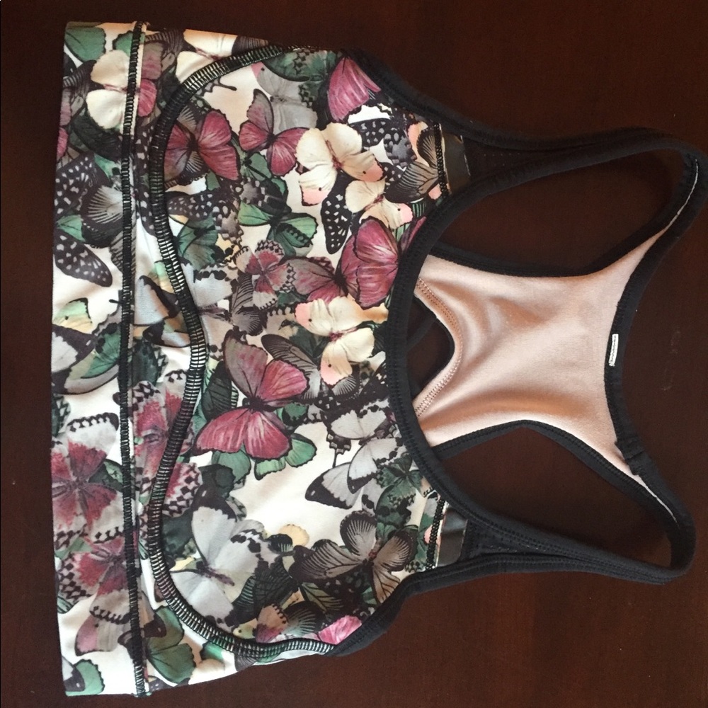 Lululemon butterfly pattern sports bra so 0 or 2!